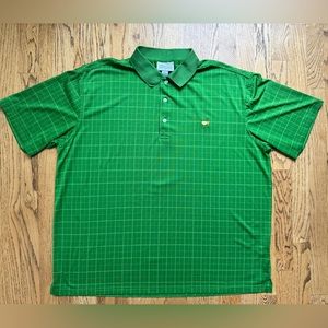 Masters Performance Polo Men's XL Green Short Sleeve Golf Shirt Augusta